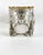 Glass Antique Rococo Style Square-Cut Crystal and Brass Inkwell For Sale - Image 7 of 7
