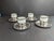 This listing includes 4 porcelain and silver plate Demitasse espresso coffee cups with matching silverplate saucers. This...