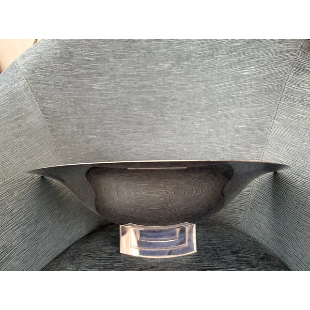 Art Deco Pair of Italian Art Deco Style Chrome Sconces For Sale - Image 3 of 14