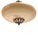Metal Swedish Grace Brass and Glass Ceiling Lamp by Harald Notini for Böhlmarks, 1929 For Sale - Image 7 of 12