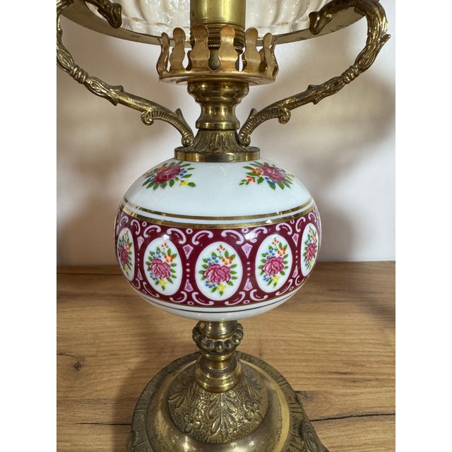 Table Lamp in Porcelain, in Very Good conditions. Designed 1970 to 1979 European Plug (up to 250V).The wiring of this item...