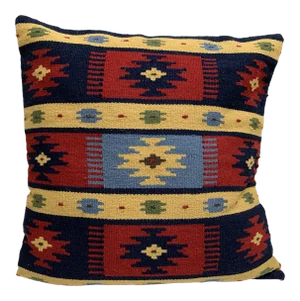 Vintage Earthy Wool Moroccan Throw Pillow