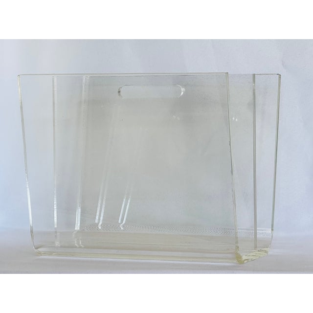 1970s Lucite Magazine Rack For Sale - Image 13 of 15
