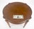 Heritage Furniture Heritage Henredon Round Fruitwood Lamp Side Table on Tapered Legs MINT For Sale - Image 4 of 13