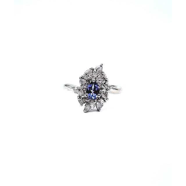 1.85 Ct Tanzanite & Diamond Ring Size 6.75 For Sale - Image 10 of 10