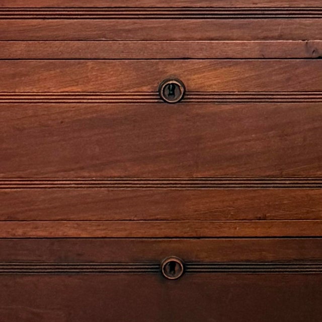 Antique Victorian Marble Topped Three Drawer Dresser Chest For Sale - Image 4 of 8