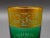 Green Mid 20th Century St Louis Crystal France Thistle Green & Gold Encrusted Tumbler Glass For Sale - Image 8 of 8