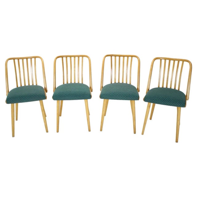 Czechoslovakian Dining Chairs by Antonin Suman, 1960s, Set of 4 For Sale - Image 3 of 13