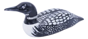 Vintage Handcrafted Wood Loon Duck Decoy