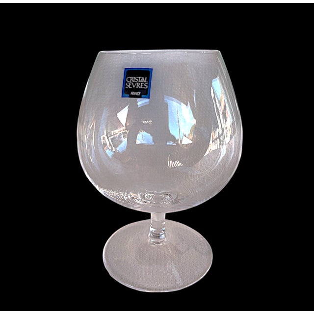 1970s Crystal Cognac Glasses from Sèvres, 1970s, Set of 2 For Sale - Image 5 of 7