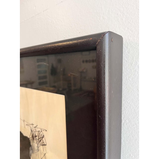 1958 Ink Collage "#1" James Spencer Russell For Sale - Image 10 of 11