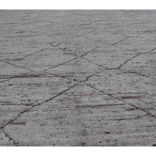 Early 21st Century Modern Casual Hand Hand Knotted Tribal Rug by Keivan Woven Arts 10'9 X 13'3 For Sale - Image 5 of 11