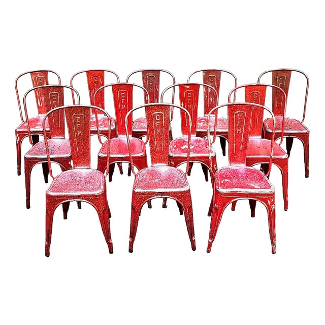 Industrial Chair from Tolix, 1950s For Sale