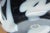 Late 20th Century Black & White Blown Art Glass Vase For Sale - Image 5 of 7