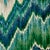 Early 21st Century Schumacher Bezique Flamestitch Velvet Pillow in Blue & Green For Sale - Image 5 of 7
