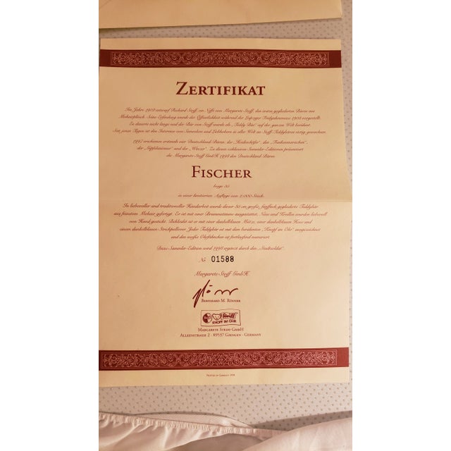 Tan Late 20th Century Steiff Collectible Teddy Bear-Fischer For Sale - Image 8 of 10