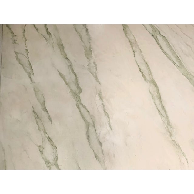 Mid 20th Grecian Faux Carrara Marble Table For Sale - Image 4 of 5