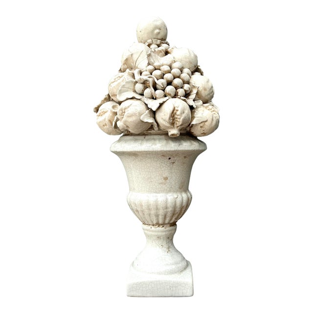 Vintage Italian Glazed Ceramic Topiary For Sale