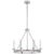 Launceton Small Ring Chandelier in Polished Nickel Designer: Chapman & Myers Canopy: 5.25" Round Mounting: Chain Shade...
