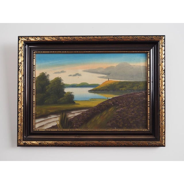 The painting was made using oil on canvas technique in the 1970s. The frame was made of wood. The painting is maintained...