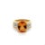 A vintage topaz and diamond ring, set in 18k solid yellow and white gold, containing a natural oval cut orange topaz. The...