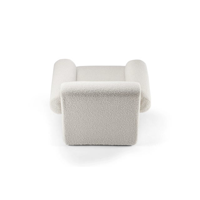 Not Yet Made - Made To Order 21st Century Paloma Armchair in Boucle / Wood For Sale - Image 5 of 9