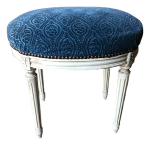 Mid 20th Century Louis XVI Style Painted Stool