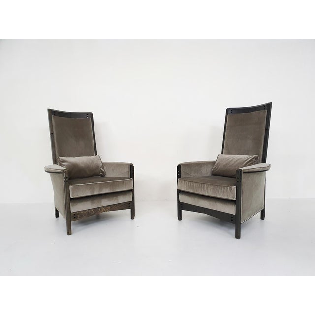 63970 Lounge Chairs by Umberto Asnago for Giorgetti Peggy, Italy, 1990s, Set of 2 For Sale - Image 9 of 18