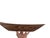 Mid Century Modern Faux Bois Glass Light Fixture Cover For Sale - Image 9 of 13