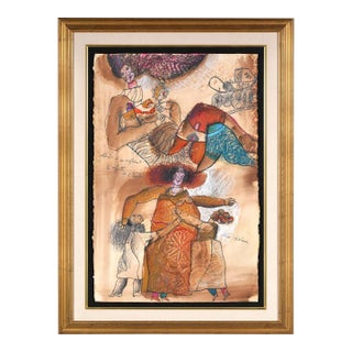 1980s Miroir ou se Refletent Les Enfants de I' Excil, Theo Tobiasse For Sale