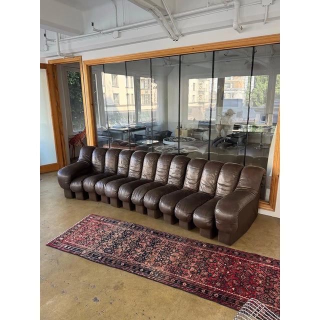 De Sede DS600 Non-Stop snake sofa designed by Ueli Berger, Eleonore Peduzzi-Riva, Heinz Ulrich, Klaus Vogt, 1970s. 12...