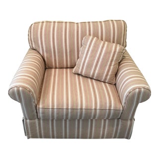 Modern Bauhaus Casual Plush Rolled Arm Chair For Sale