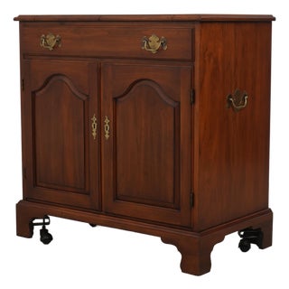 Henkel Harris Cherry Flip Top Bar Cabinet For Sale