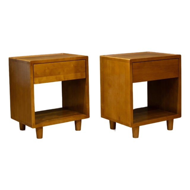 Thuma Classic Oak Nightstands-Pair For Sale