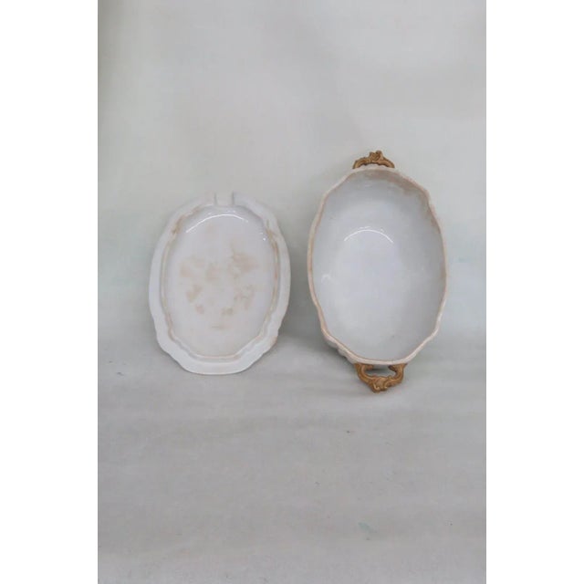 John Edwards Imperial Porcelain De Terre Soup Bowl Dish With Lid For Sale - Image 12 of 13