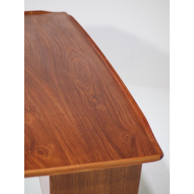 Brown Boomerang Freestanding Desk by Peter Lovig Nilsen for Løvig, Denmark, 1965 For Sale - Image 8 of 18