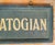 Black Early 20th Century Double Sided "The Saratogian" Saratoga Newspaper Sign For Sale - Image 8 of 16
