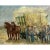 Vintage Framed Oil Painting on Panel by Dieudonne Damoiseaux (1918-2000) is a charming work depicting the hay harvest. Two...