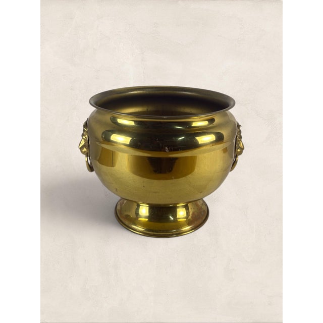 Antique English Brass Jardinere Planter Brass jardinières were a fixture of the well-dressed Victorian interior, used to...