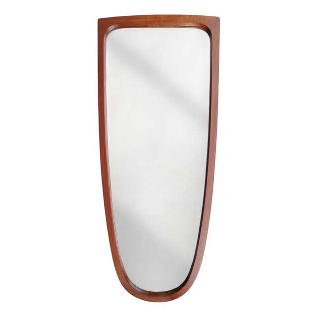 Mid-Century Modern Danish Teak Mirror, 1960s For Sale