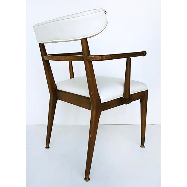 American Mid-Century Modernist Dining Chairs-Set of 6, 2 Arms, 4 Sides For Sale - Image 4 of 13