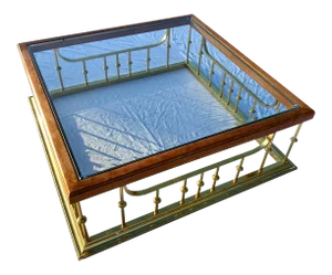 Erwin Lambeth Fireplace Fender Style Coffee Table Manner of Mastercraft