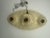 Vintage Art Deco Ivory & Gold Porcelain Pull-Chain Ceiling Light For Sale - Image 4 of 11
