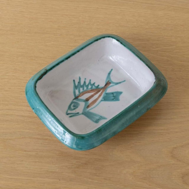 1950s French Ceramic Fish Dish by Robert Picault, Vallauris For Sale - Image 4 of 10