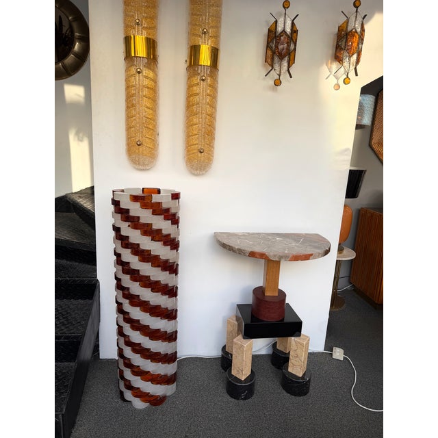 Mid-Century Modern Glass Cube Tower Floor Lamp by Poliarte, Italy, 1970s For Sale - Image 10 of 13