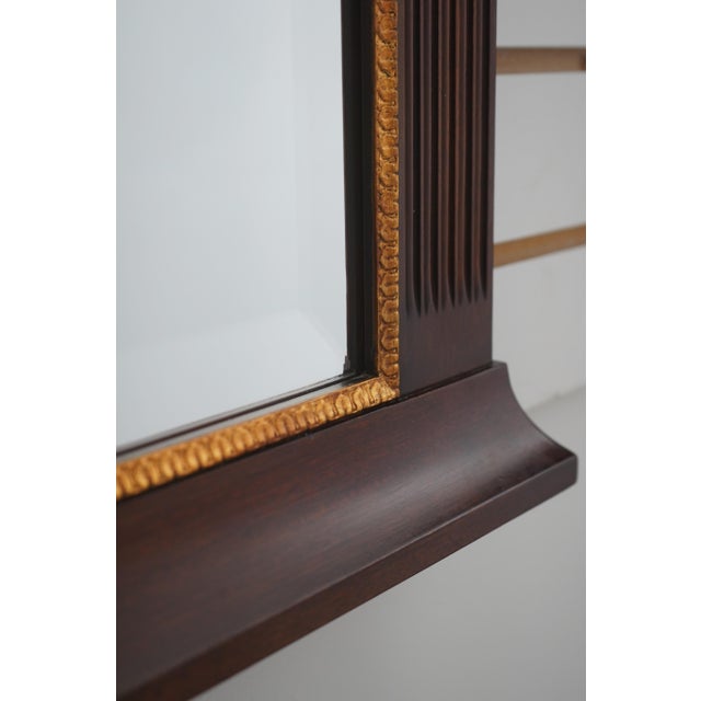 Henkel Harris Mahogany Broken Arch Wall Mirror For Sale In Philadelphia - Image 6 of 11