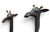 Bronze 50-Inch Standing Giraffe Sculptures, a Pair For Sale In West Palm - Image 6 of 8