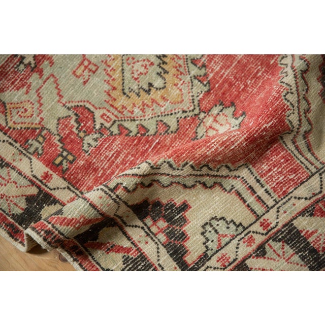 Textile Vintage Distressed Oushak Rug Runner - 2'9" x 5'3" For Sale - Image 7 of 10