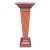 Inlaid Wood Regency Pedestal Greek Key Brass Ormolu For Sale