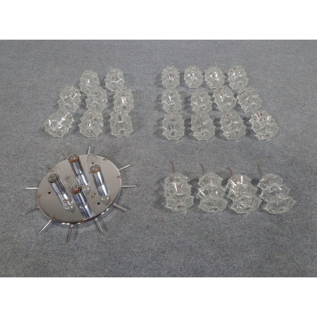 Glass Ceiling Light by J. T. Kalmar for Kalmar, 1960s For Sale - Image 12 of 13